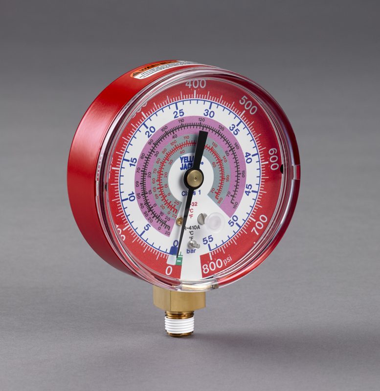 Yellow Jacket 49134 Low Side Replacement Gauge - R-22/407C/410A, Fahrenheit, 3-1/8"
