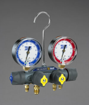Yellow Jacket Titan 4-Valve Pressure Testing Manifold 55 Bar - 49972
