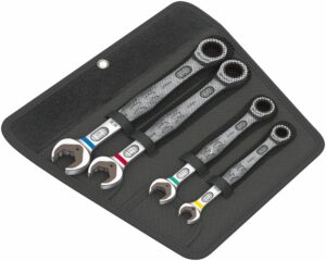 Wera 6000 Joker 4 Set 1 Set of Ratcheting Combination Wrenches, 4 Pieces