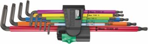 Wera 967/9 TX XL Multicolour 1 L-Key Set for TORX® Screws, 9 pieces