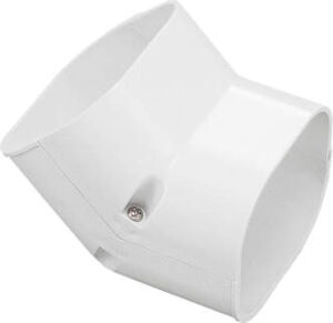 Inaba Denko 75mm White Trunking Vertical Elbow 45°