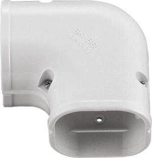 Inaba Denko 75mm White Trunking Flat Elbow 90°