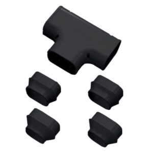 Inaba Denko 100mm Black Trunking Tee Joint