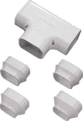 Inaba Denko 75mm White Trunking Tee Joint