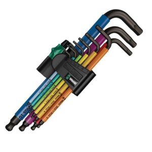 Wera 950/9 Hex-Plus Multicolour 1 SB L-key Set - Metric