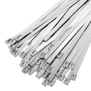 300mm x 4.6mm 304 Grade Stainless Steel Tie - Pack of 100