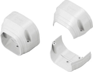Inaba Denko 75mm White Trunking End Fitting